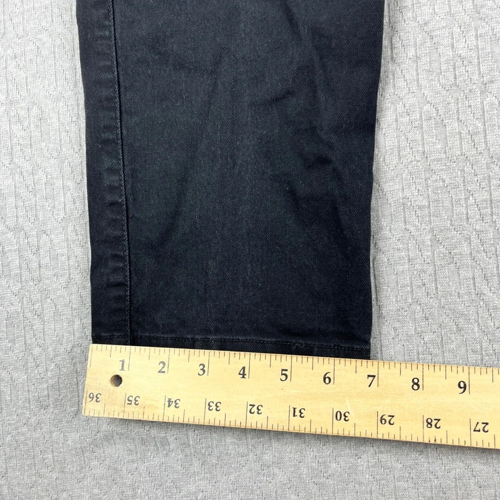 Armani Exchange Biker Pants Mens 38(37x32 Black Slim Fit Moto Ribbed Paneled